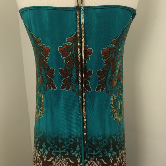 💥 EUC Halter Neck String Colorful Summer Dress, See Measurements - Picture 6 of 8